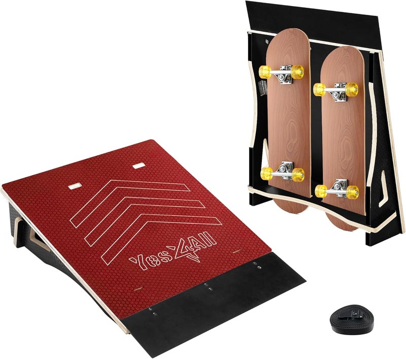 Yes4All منحدر تزلج قطعة واحدة، منحدر دراجة، منحدر تزلج - تصميم للمبتدئين، أكثر متانة، آمن، سعة 220 رطل - Image 1